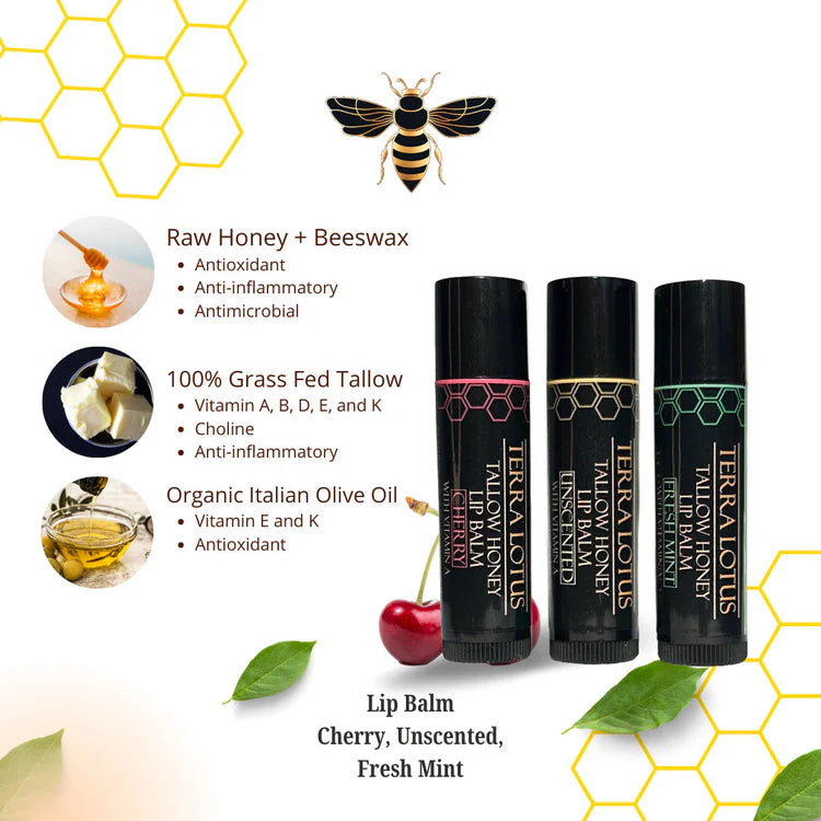 Organic Tallow Lip Balm (pack of 5)