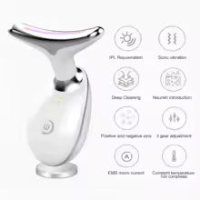 3 in 1 Microcurrent Neck Massager, Facial Lift, Tighten Face Contour and Smooth Lines Device
