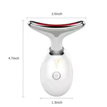 3 in 1 Microcurrent Neck Massager, Facial Lift, Tighten Face Contour and Smooth Lines Device