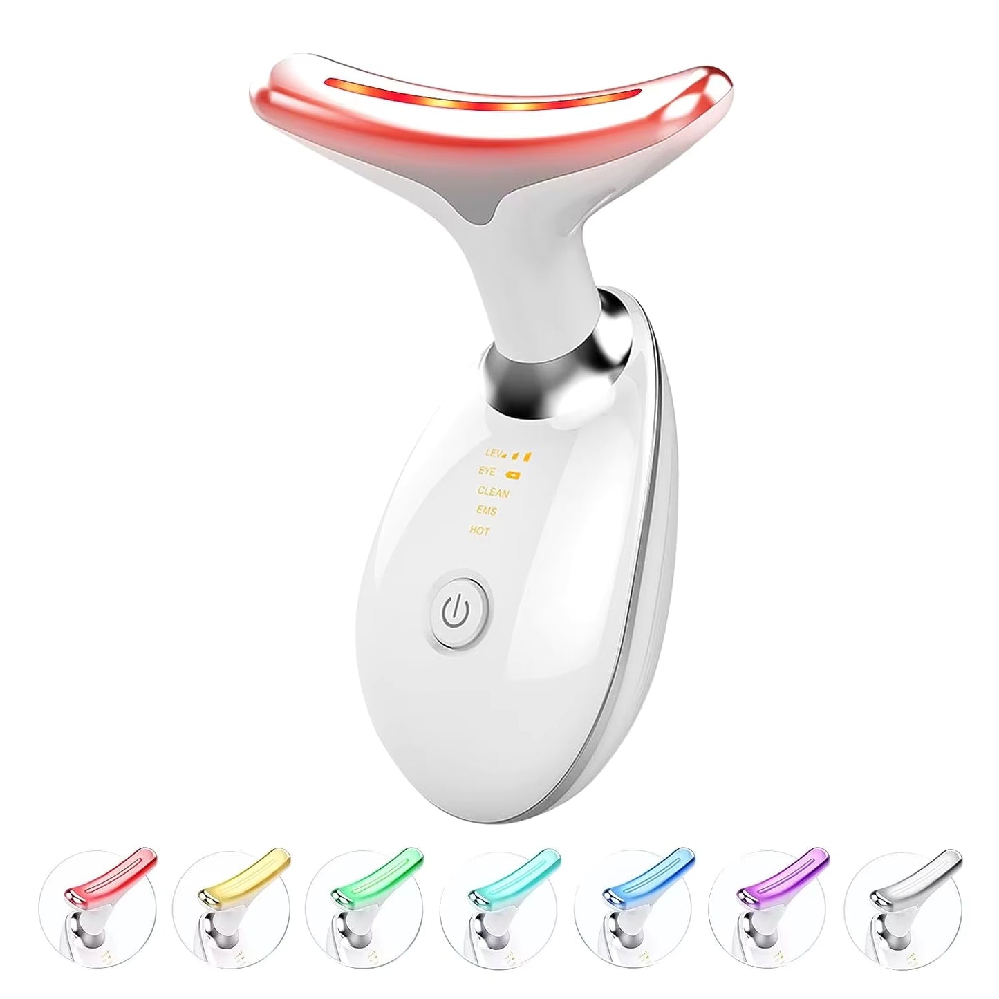3 in 1 Microcurrent Neck Massager, Facial Lift, Tighten Face Contour and Smooth Lines Device